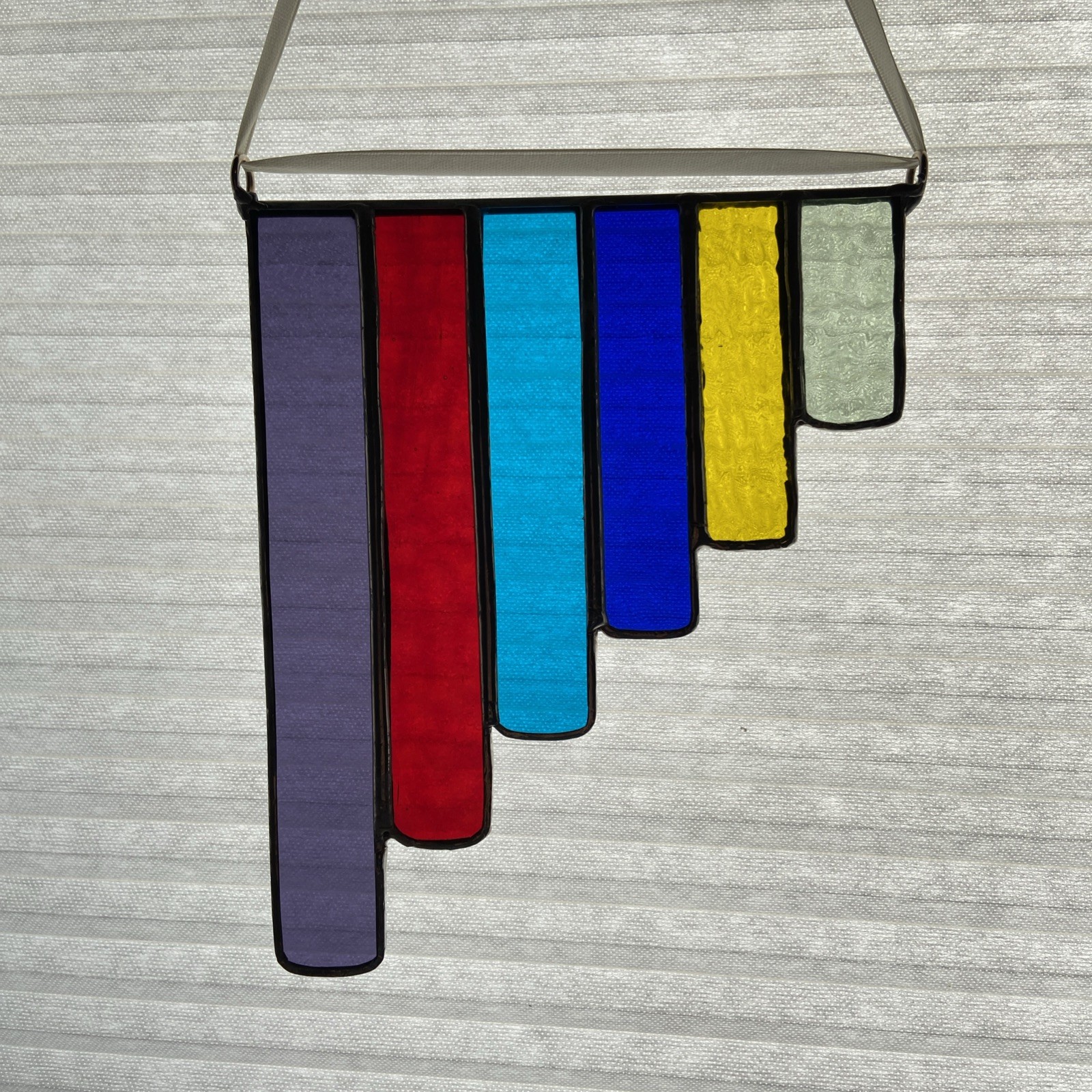 Art Deco Style Stained Glass Rainbow Window Suncatcher