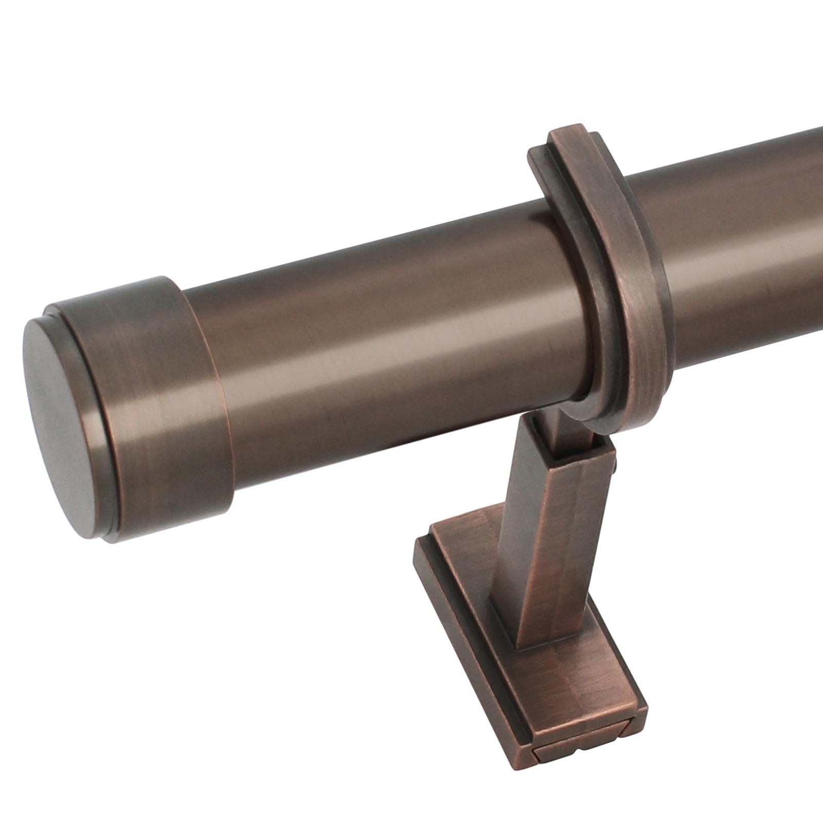 BlastHome® Non-Adjustable Luxury Curtain Rods 3 1/2 foot, Oil Rubbed Bronze