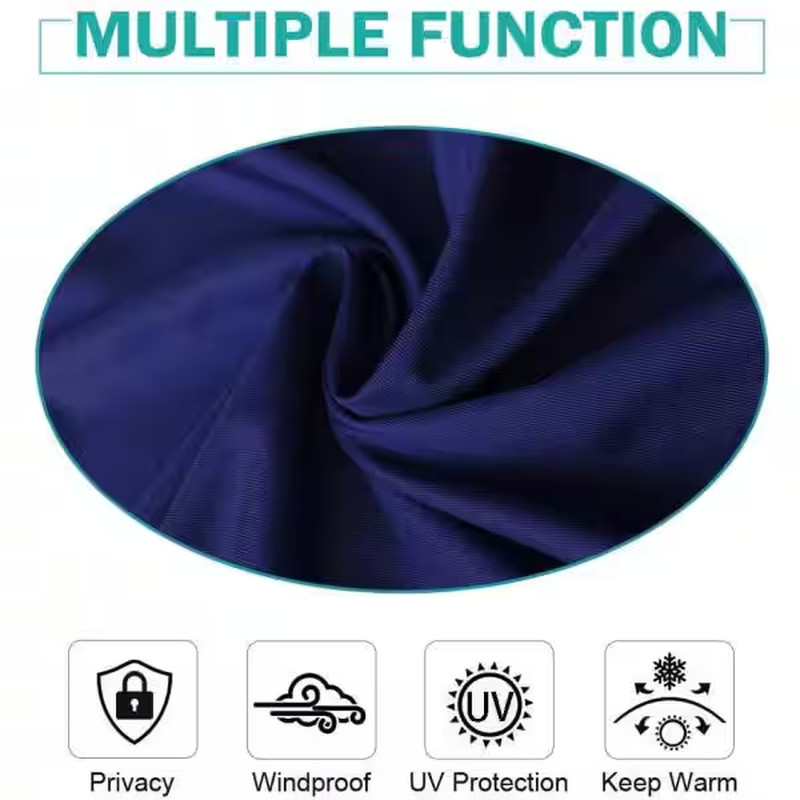 50″ W X 96″L Outdoor Curtains Front Porch Curtain Grommet for Porch Balcony Perg