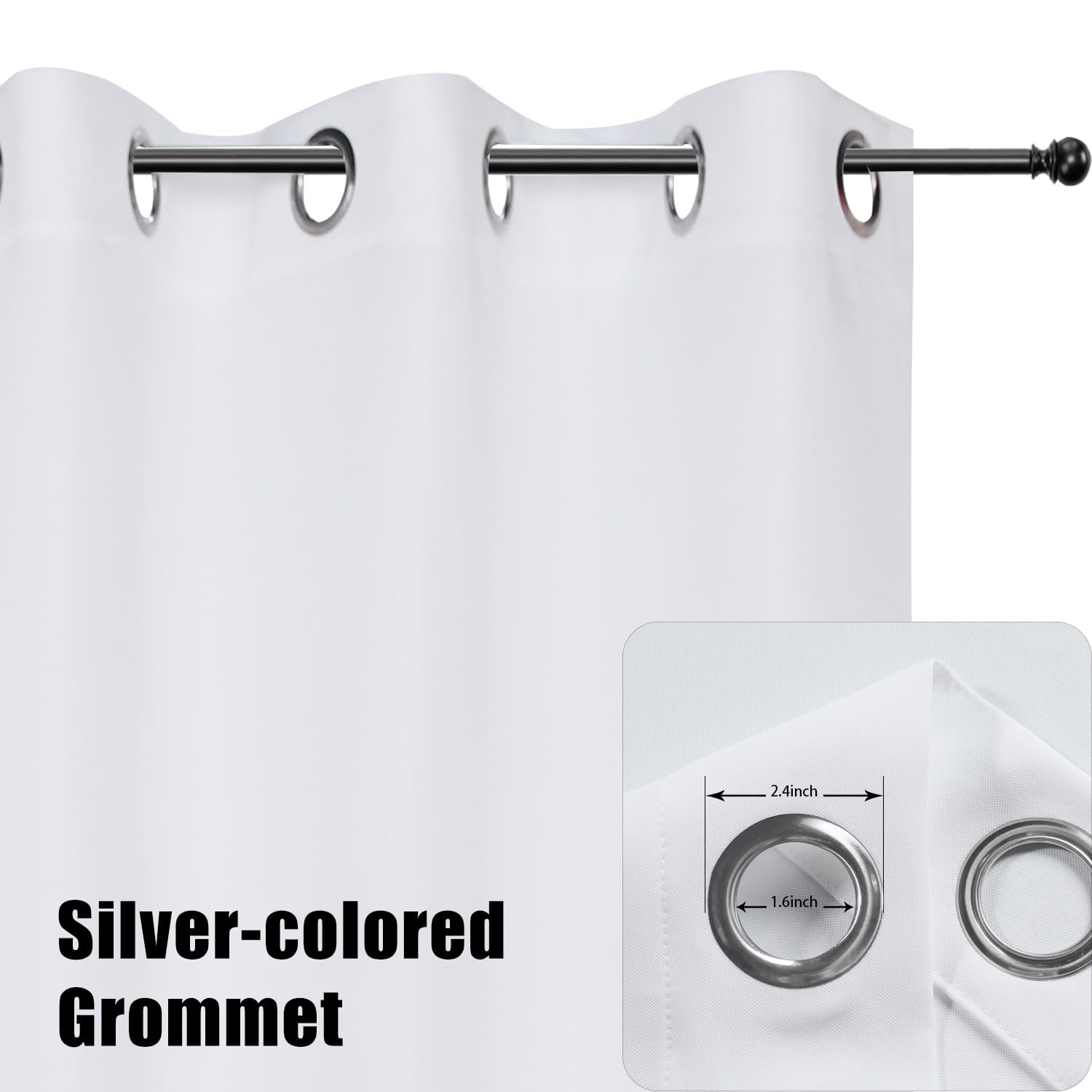 Outdoor Curtains for Patio Waterproof, Premium Thick Privacy Weatherproof Gro…