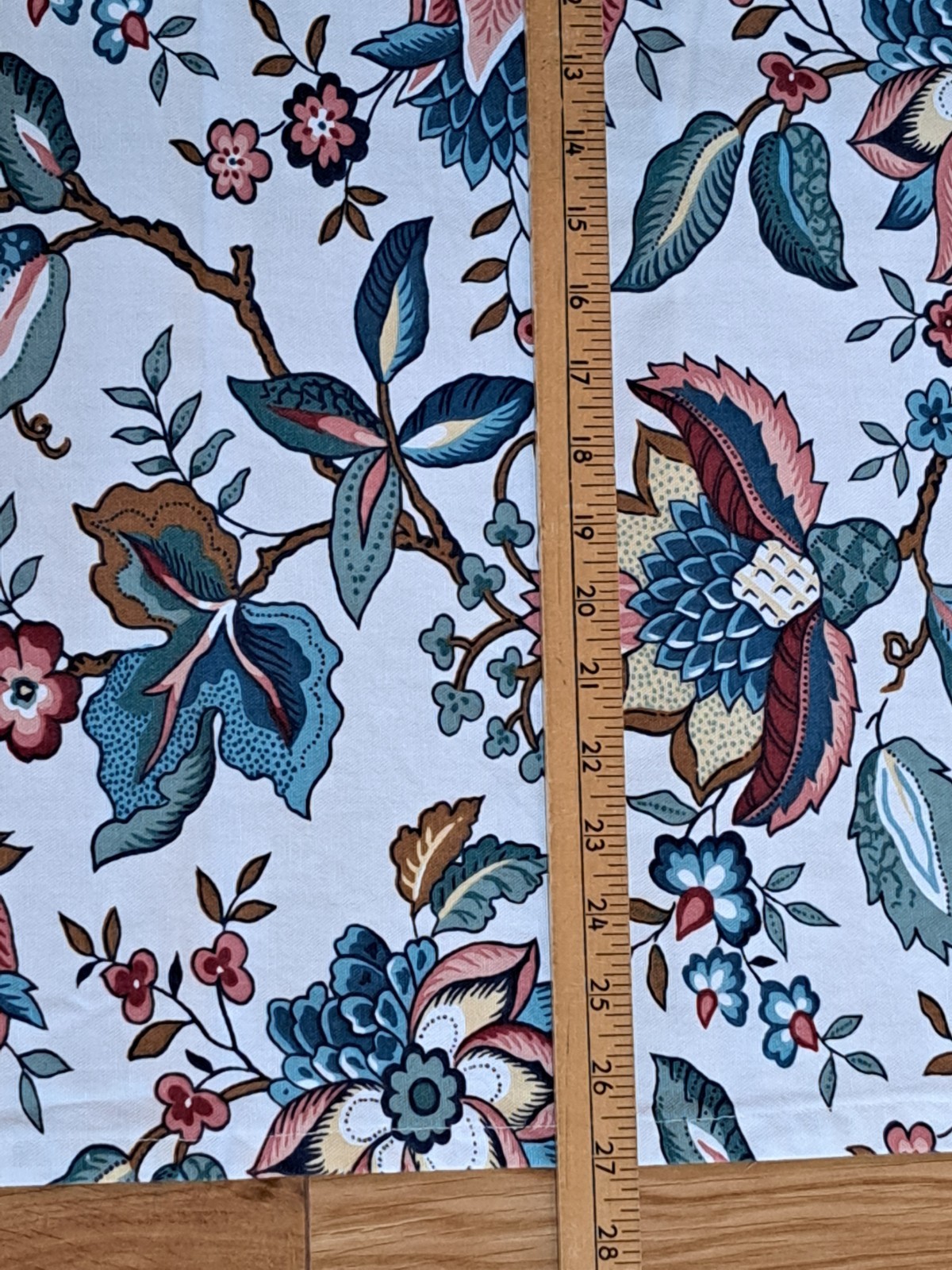 Waverly Centennial Sampler II Paulina Floral Jacobean Valance Curtain