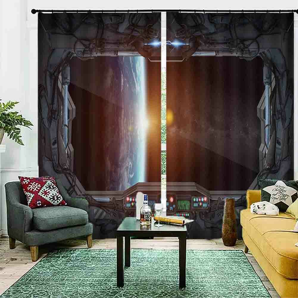 Light Tangent Treatment 3D Curtain Blockout Photo Printing Curtains Drape Fabric