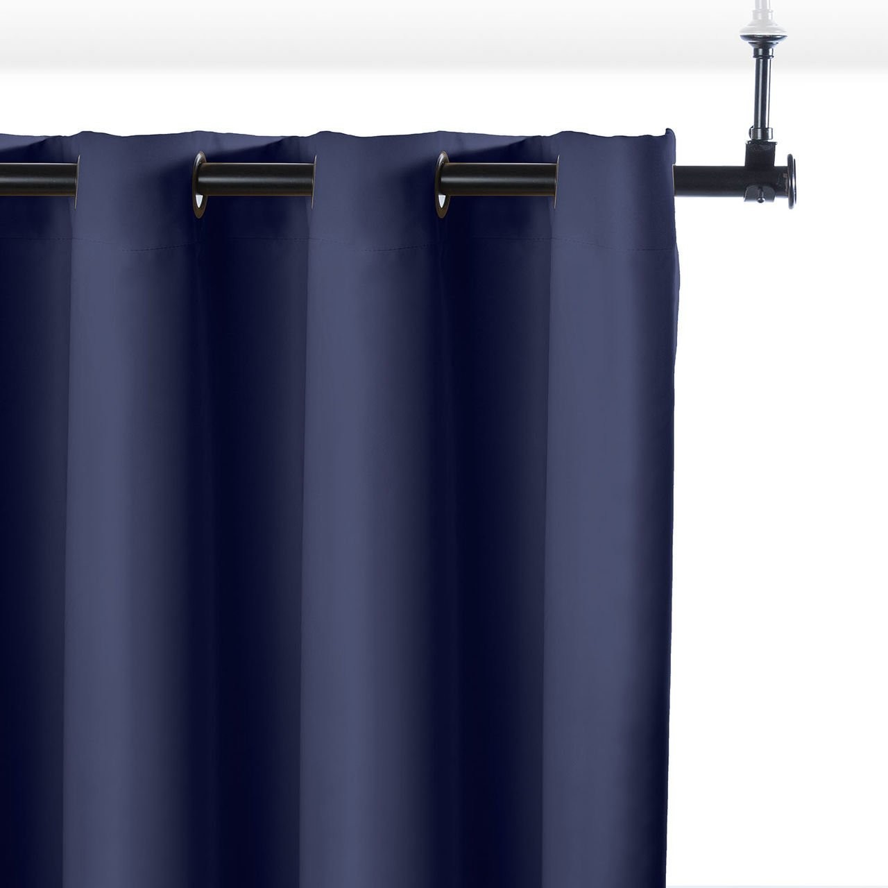 Ceiling Mount Rod – Heavy Duty Room Divider – Black