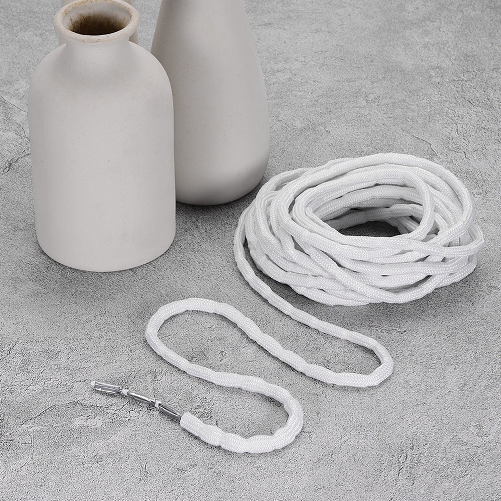 13Yard Curtain Weighted Tape, 25g Alloy Drapery Weight Rope, White