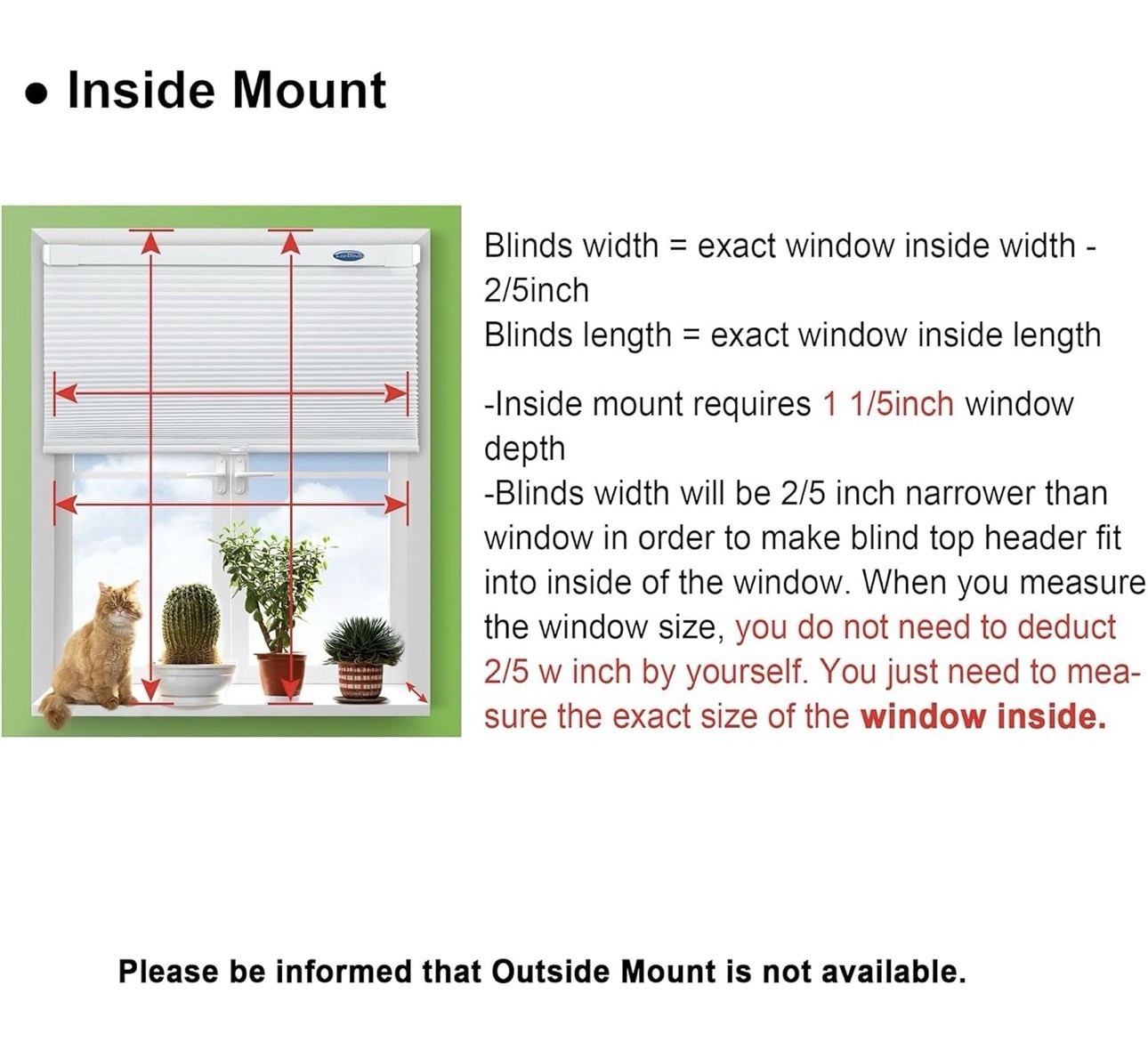 LazBlinds Cordless Blackout Cellular Shade 33×64 Soft Cream No-Drill Blind