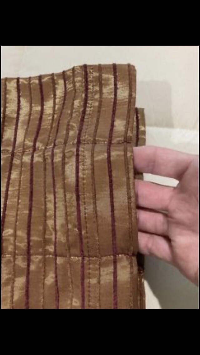 Gathered Window Valance Brown Gold Croscill Home Fashions