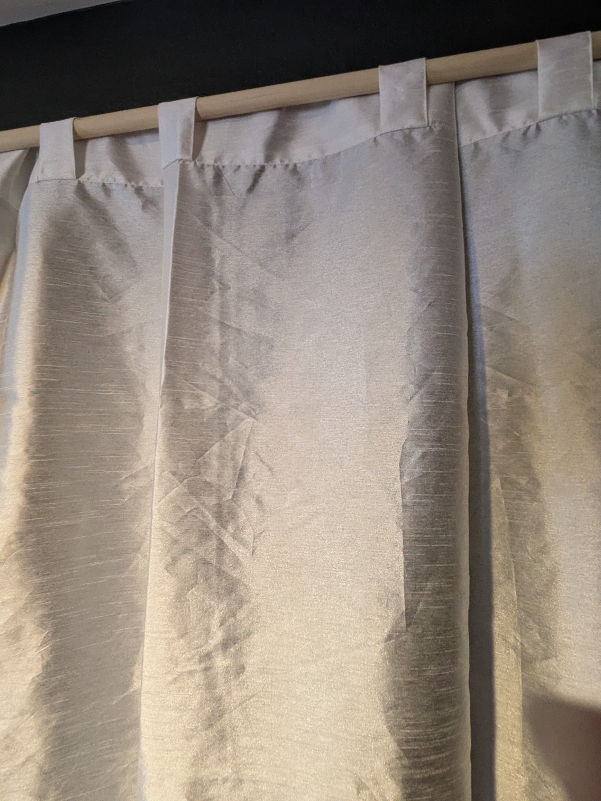 White Contemporary Drapes 2 Panels Large Embroidered Flowers Curtains 55 x 84