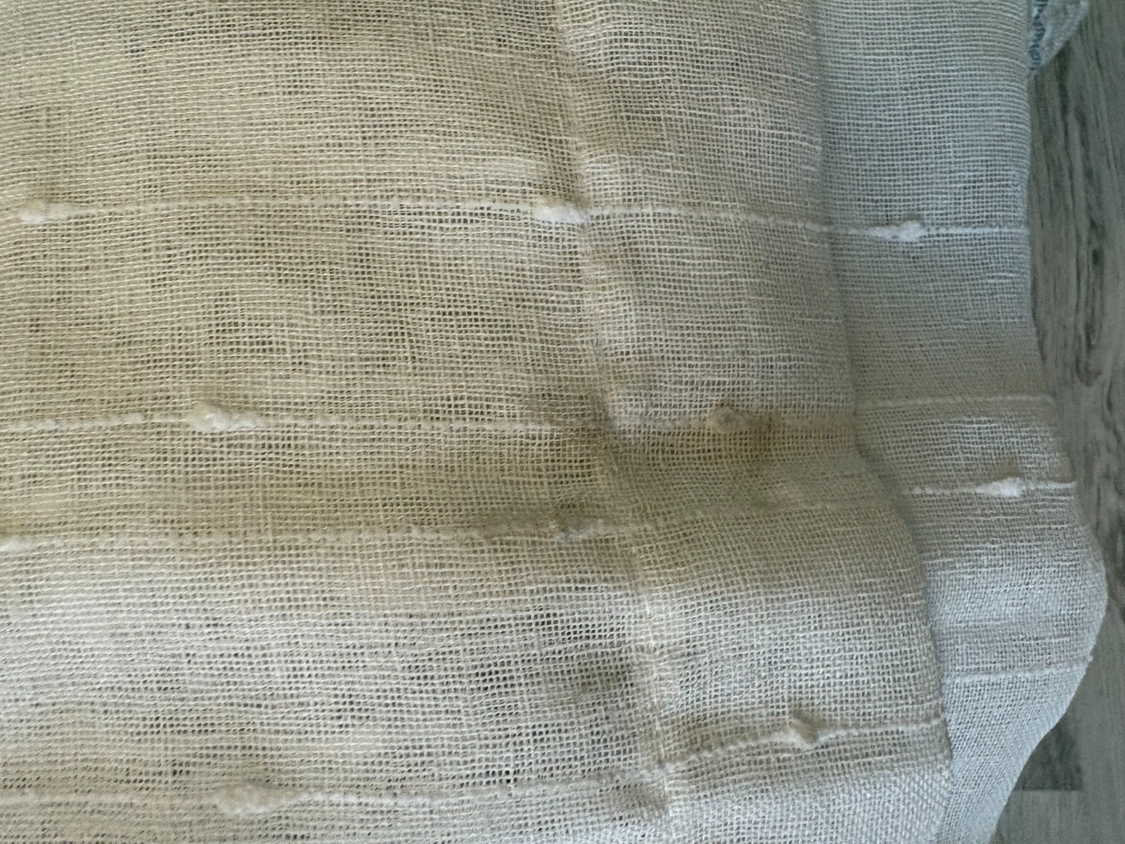 Off White Sheer Curtain 2 panels 108in Length