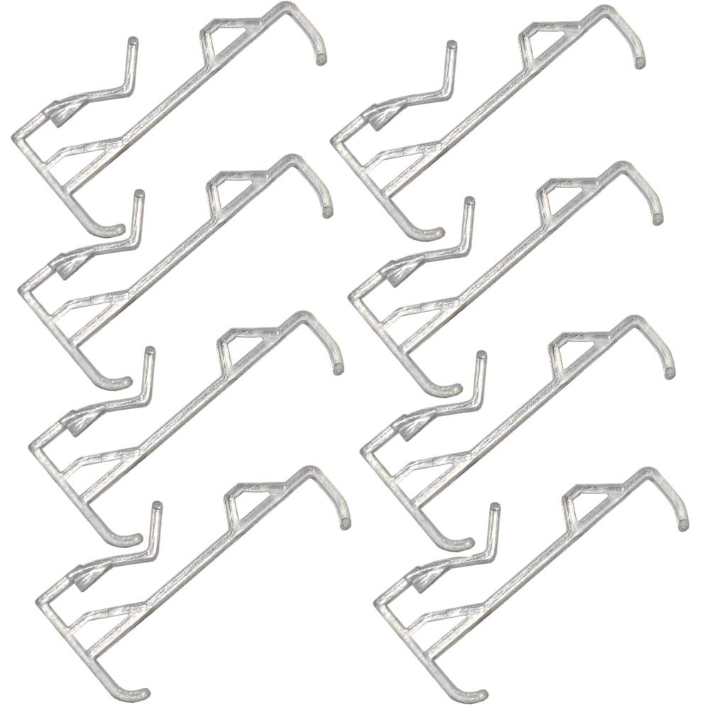 Cutelec Valance Clips 1-3/4″ 8Pack for High Profile One Size, Silver