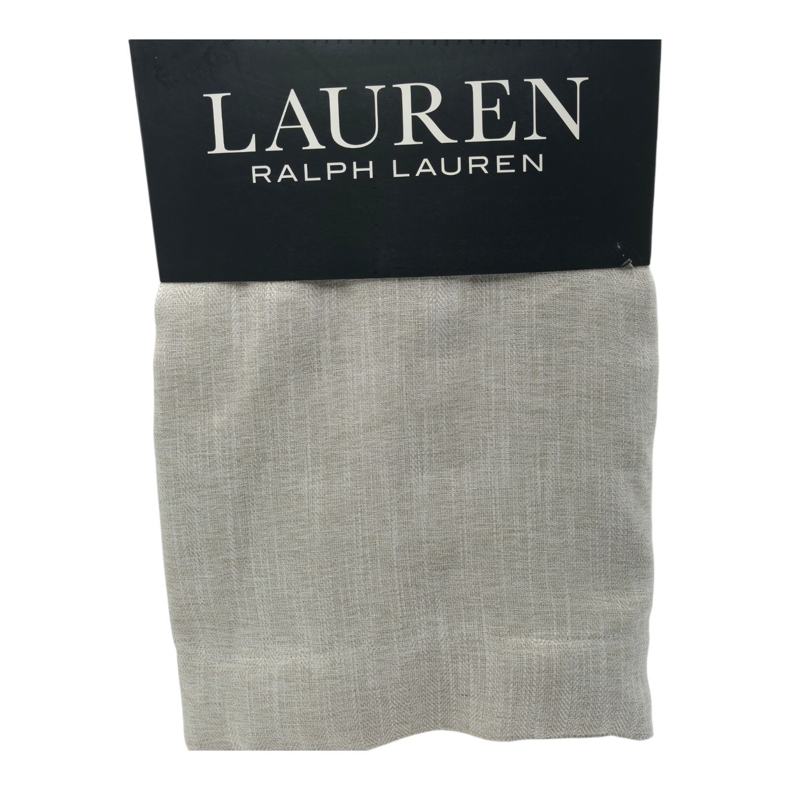 Ralph Lauren Piers Linen Blend Curtains Set Of 2 52×96 Tan Natural Drapes