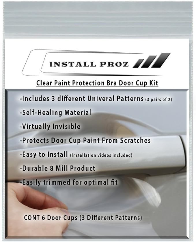 Self-Healing Clear Paint Protection Film (6 Door Cup Protectors)