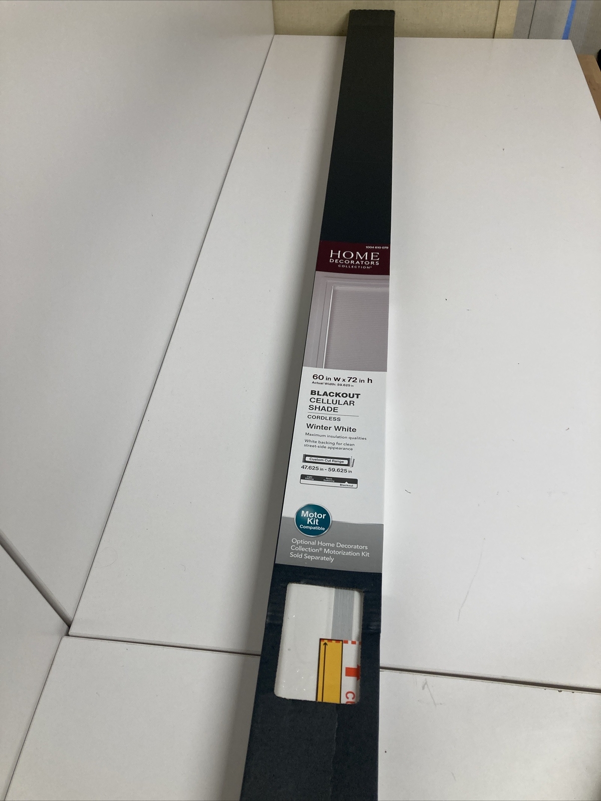 New HDC Blackout Cellular Shade Cordless Winter White 60 in W x 78 in H