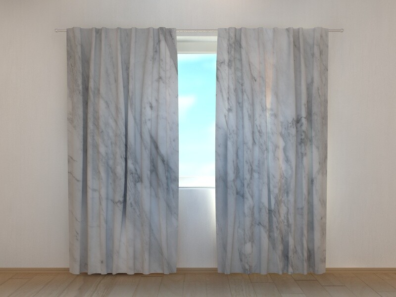 Window Curtain Printed with Marble Pattern Wellmira Made to Measure