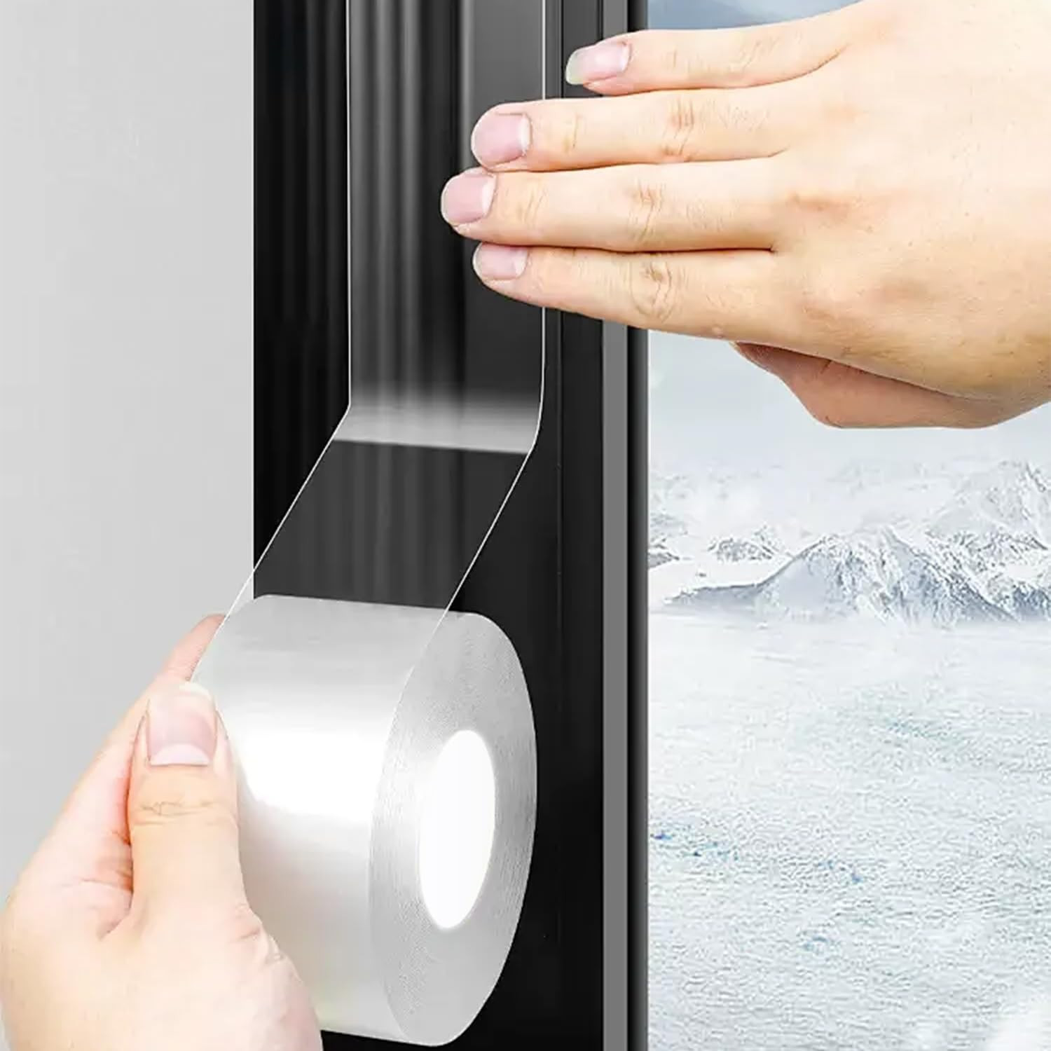 Window Sealing Tape 2IN X 33 FT Draft Isolation No Residue Removable Adhesive Wa