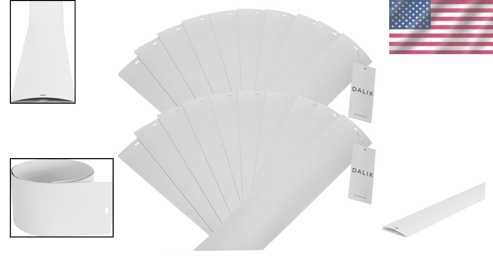 High Quality Vinyl Replacement Slats 20-Pack White