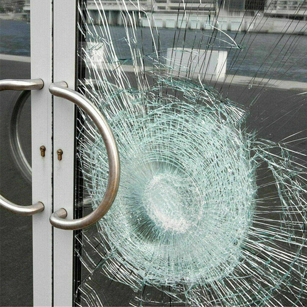 4Mil Security Window Film Adhesive Anti-Shatter for Home Office Car Multi-Size