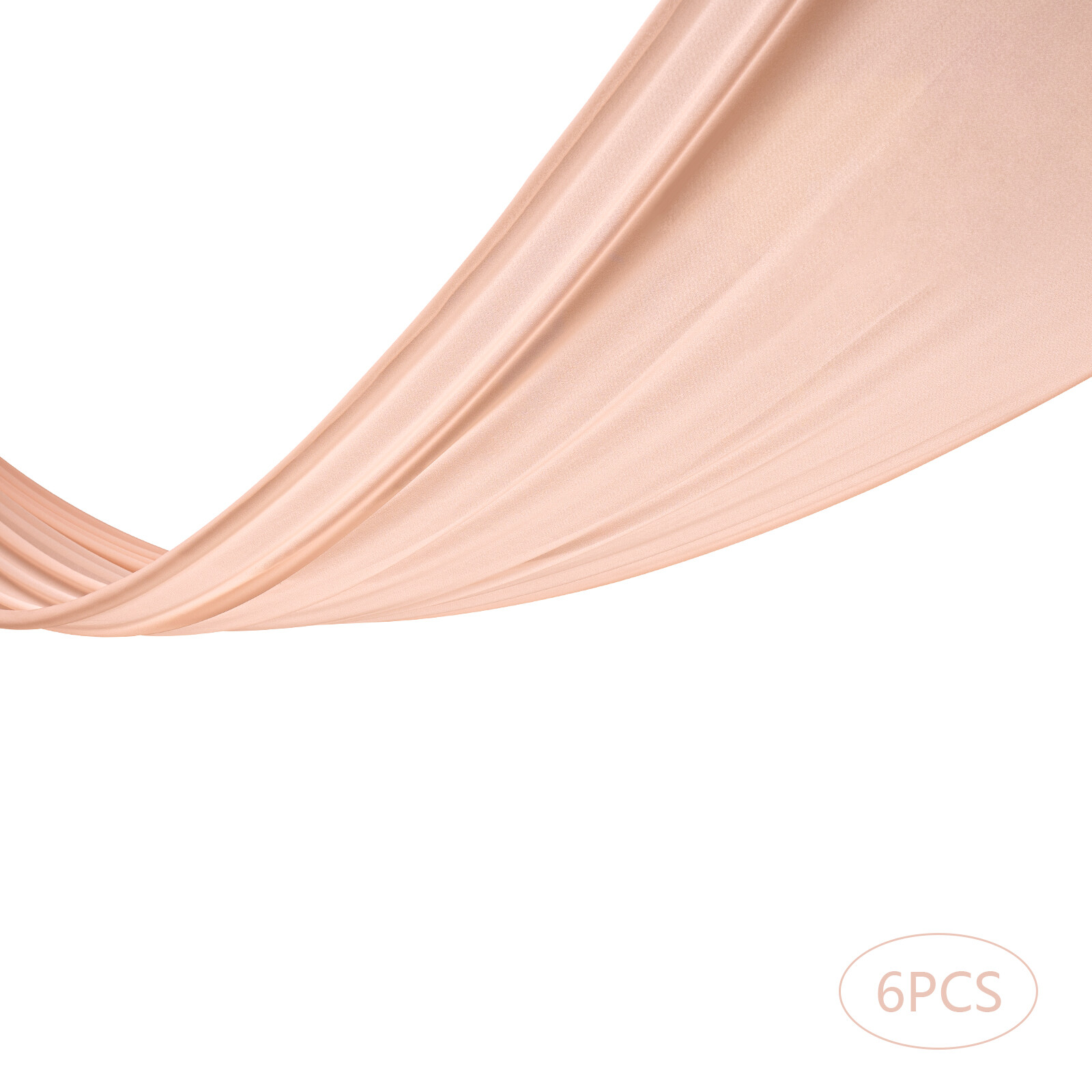 Deep Rose Ceiling Drapes for Wedding5Ftx30Ft Sheer Curtains Chiffon Drapin New
