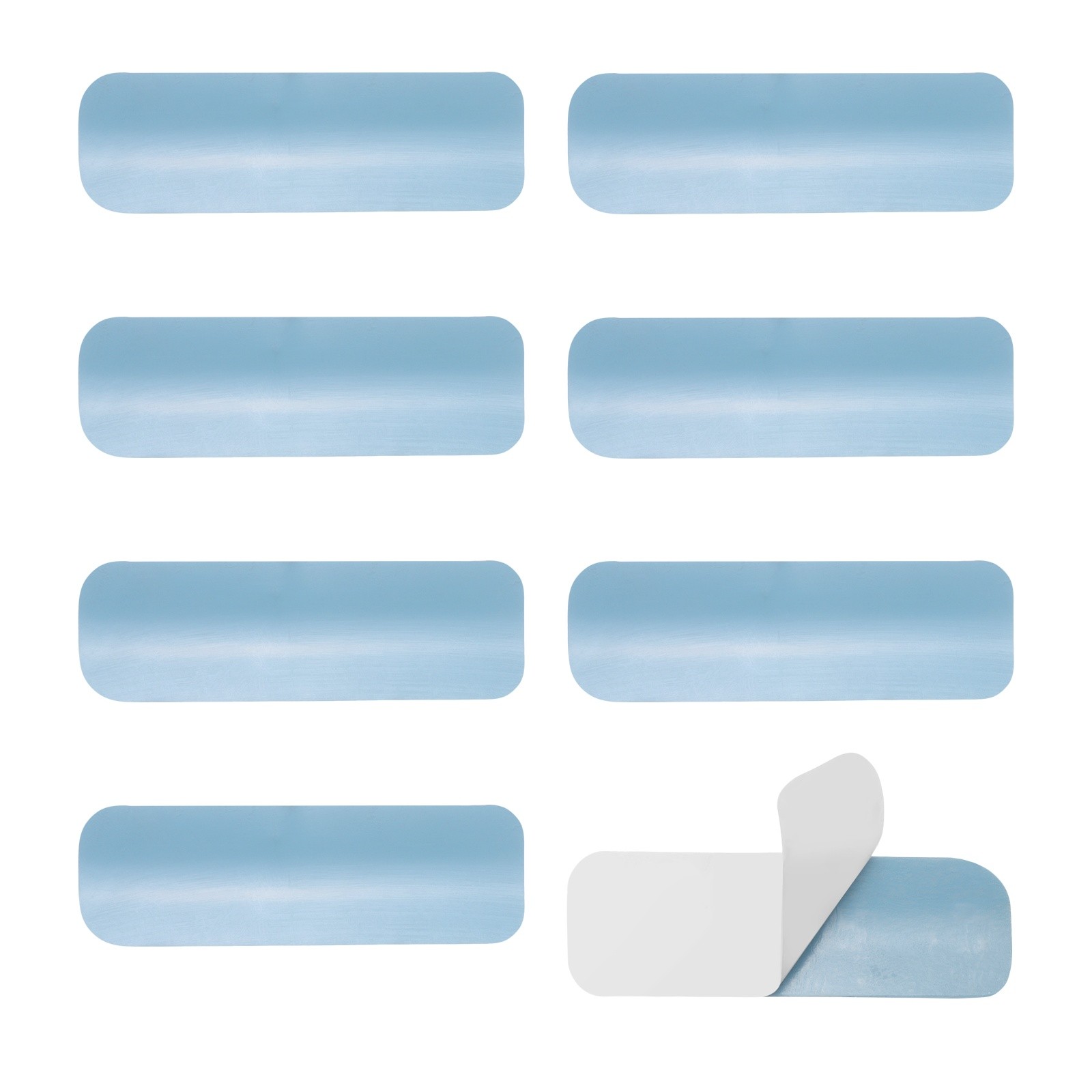 8Pcs Horizontal Blind Repair Tabs, Blind Replacement Slats (1″ W x 3″ L, Blue)