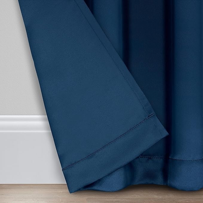 ECLIPSE Room Darkening Curtains for Bedroom – Darrell 37″ x 95″ Thermal Insulate