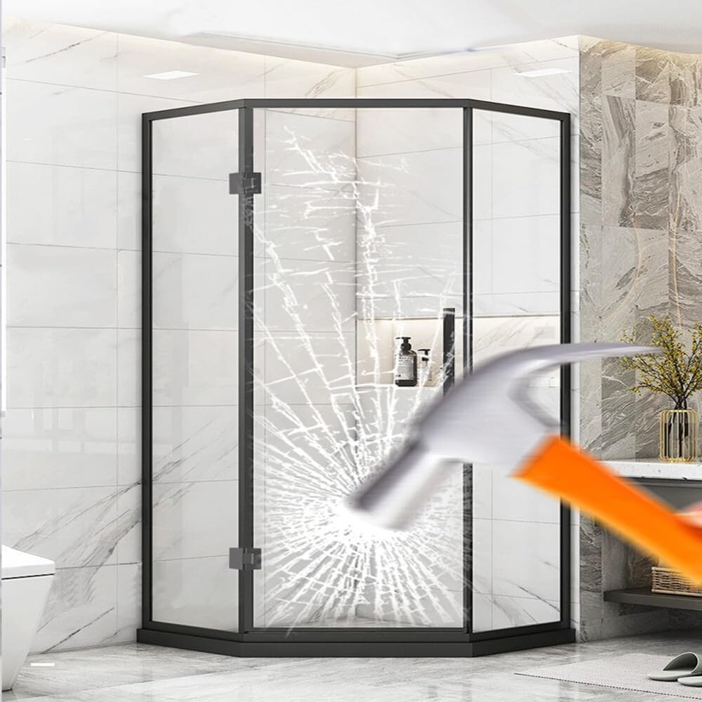 4Mil Security Window Film Clear Self-Adhesive Anti Shatter Glass UV Protection