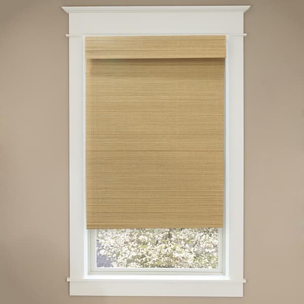 Modern Farmhouse Cut-To-Size Natural Multi-Weave Cordless Light-Filtering Bamboo