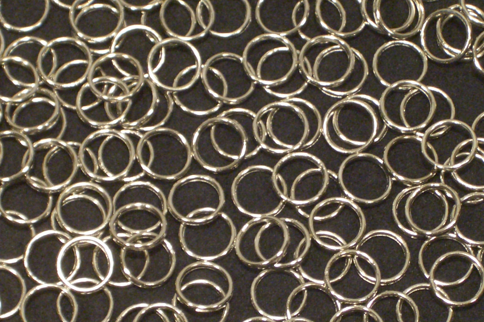 50 Nickel Plated Brass Sew On Rings for Roman Shades Cord Guide or Tie Back Ring