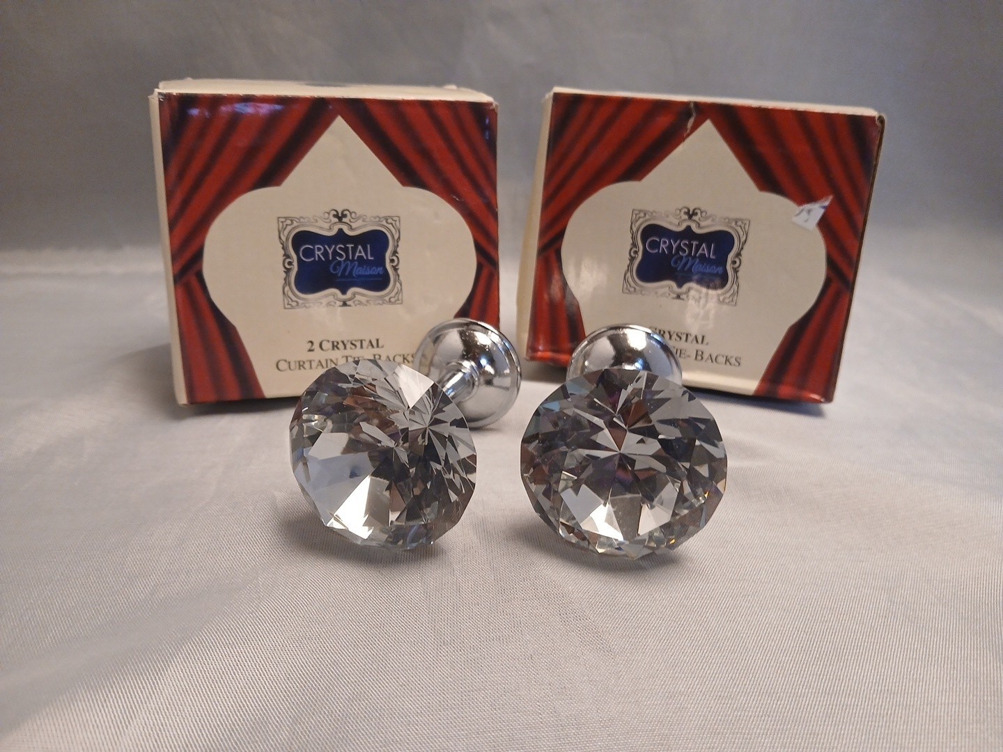 Crystal Curtain Tie Backs 4pcs Set