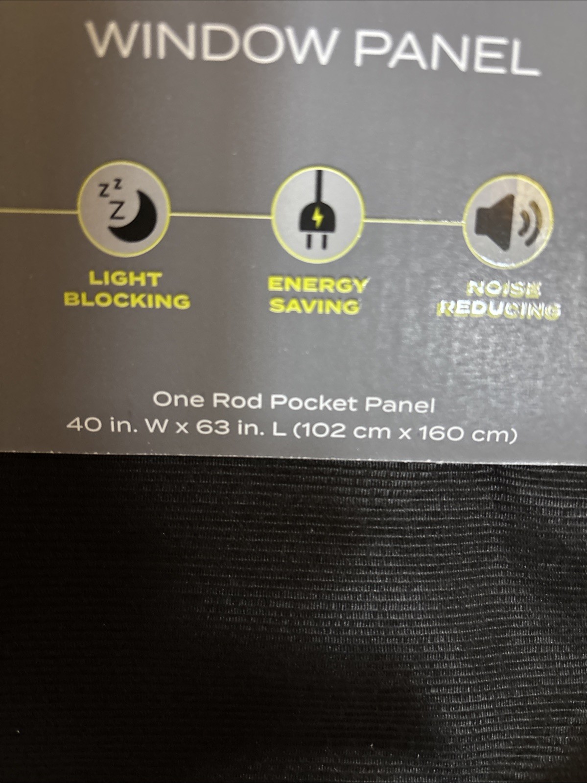Black Out (Level 3) Window Curtains Draft Shield By Sun Zero-Black 2 Panels