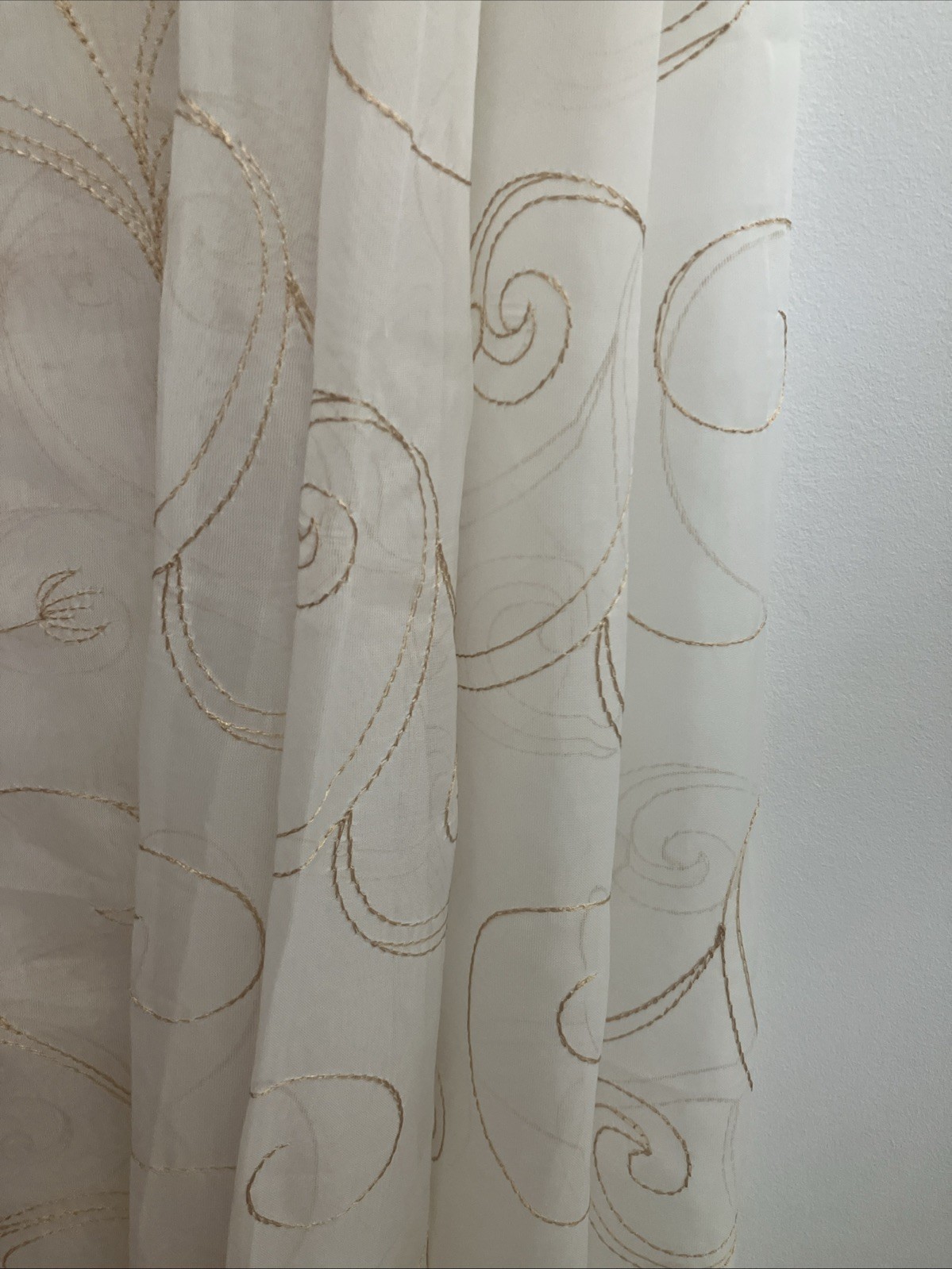 Set of 4 Better Homes & Gardens Sheer Window Panels Ivory Embroidered 38″ x 84″