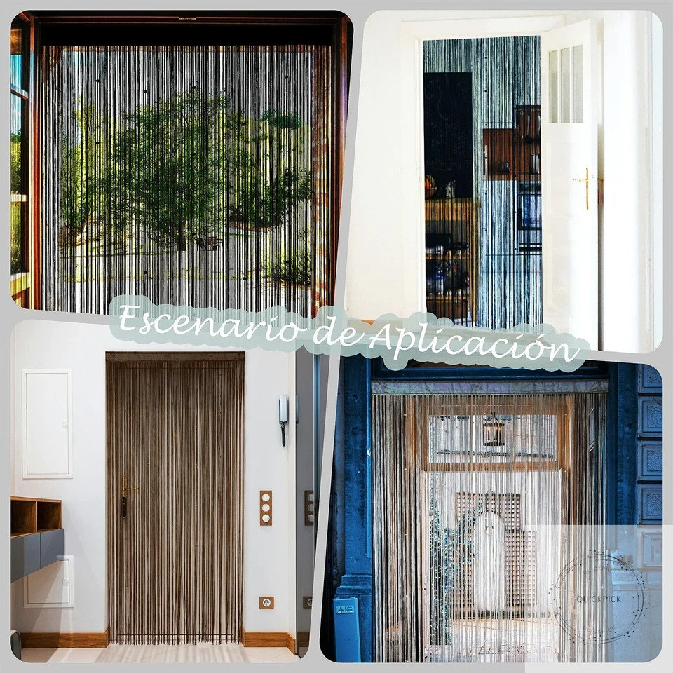 Beaded Curtain Door String Curtains for Doorways Tassels Beads Hanging Fringe Hi