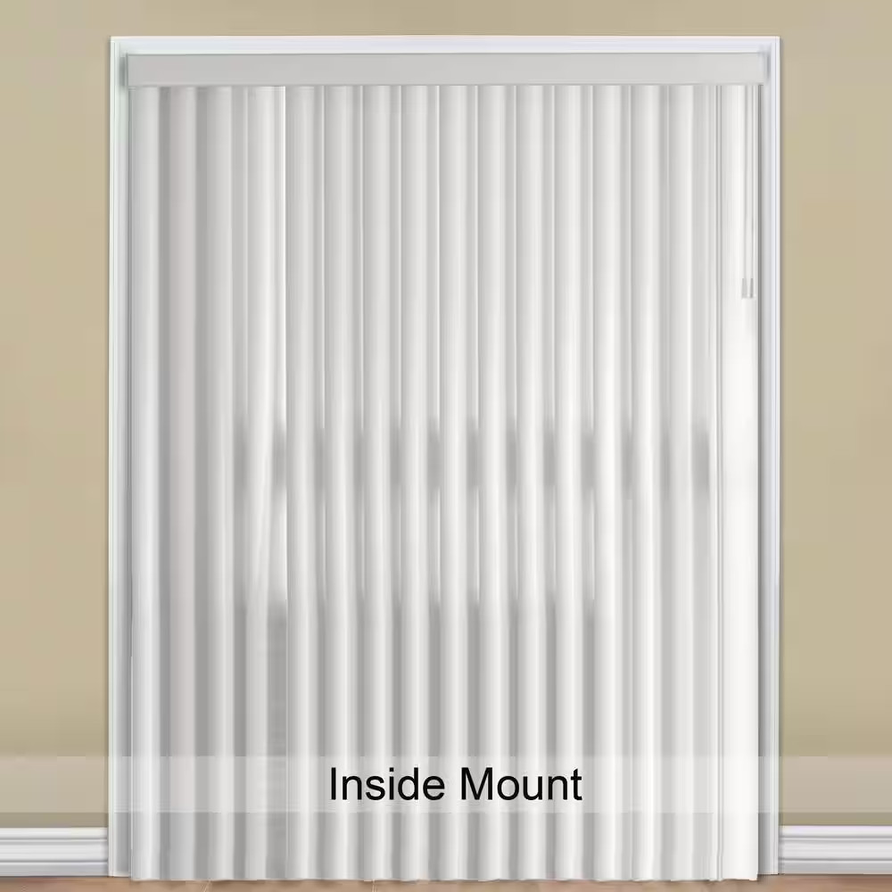 Crown White Cordless Smooth Vertical Louvers (9 Pack) – 3.5 In. W X 84 In. L (Ac