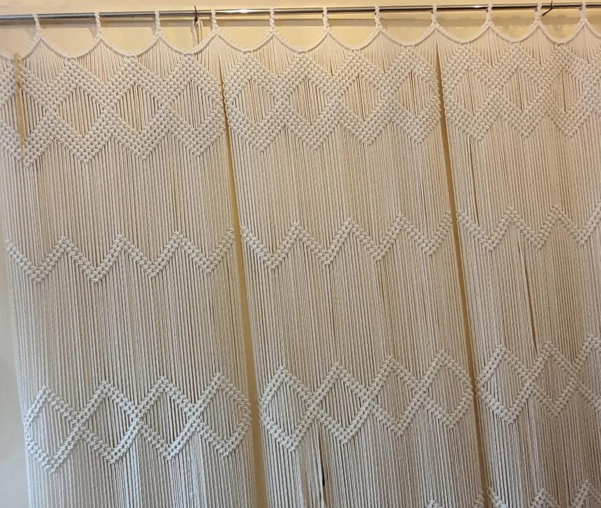 Boho Macrame Door Curtain Room Divider Wall Tapestry Boho Curtain Wall Hanging
