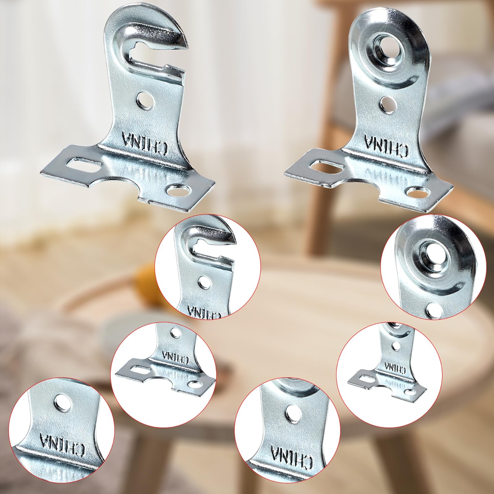 Metal Window Shade Brackets-4PCS Roller Shade Hardware Outside Mount with Scr…