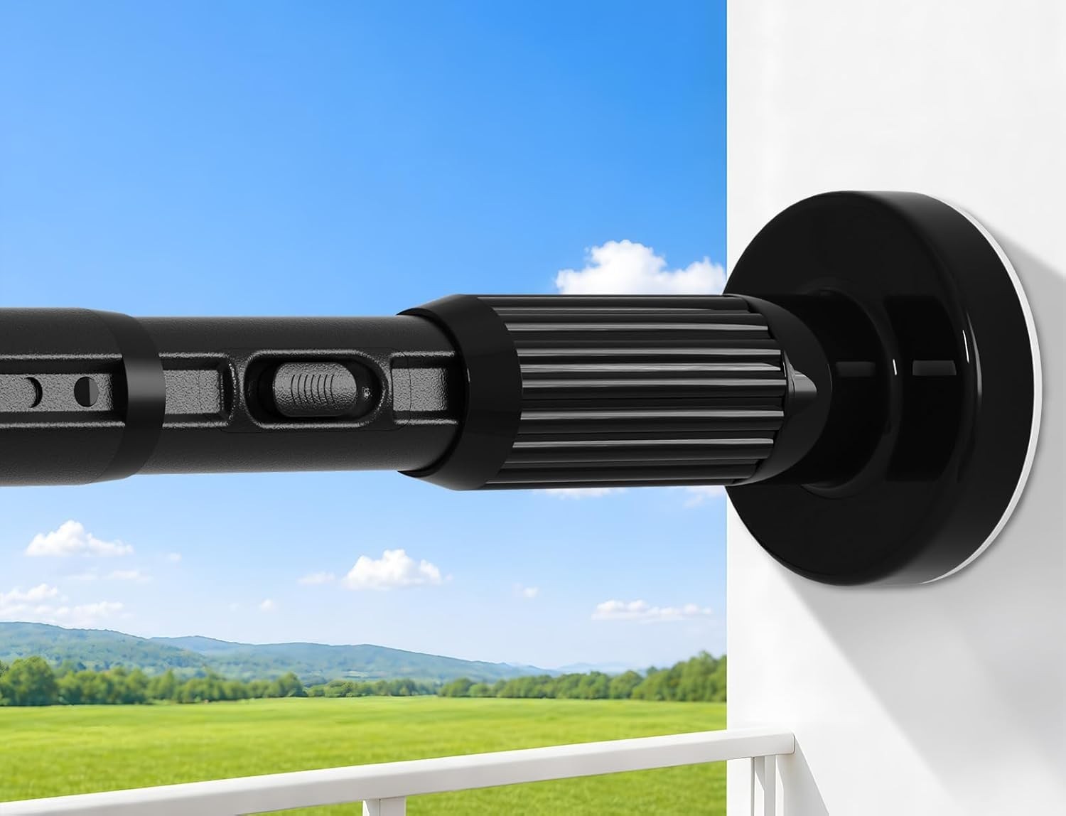 Heavy Duty Tension Curtain Rod No Drilling 41-118 Inch, One-Click Adjustable …
