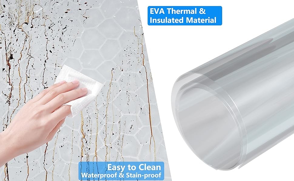 Magnetic Thermal Insulated Door Curtain,Waterproof EVA Door Cover,Left Right