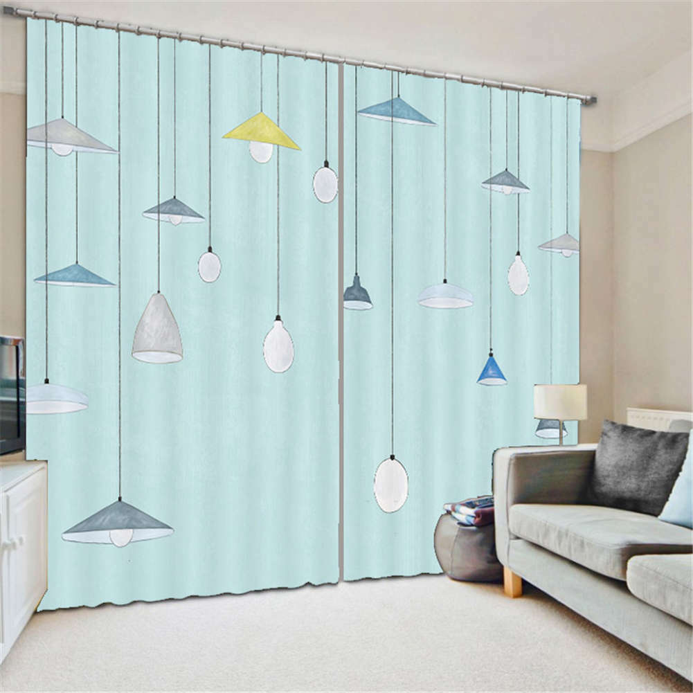 Many Nice Chandeliers 3D Curtain Blockout Photo Printing Curtains Drape Fabric
