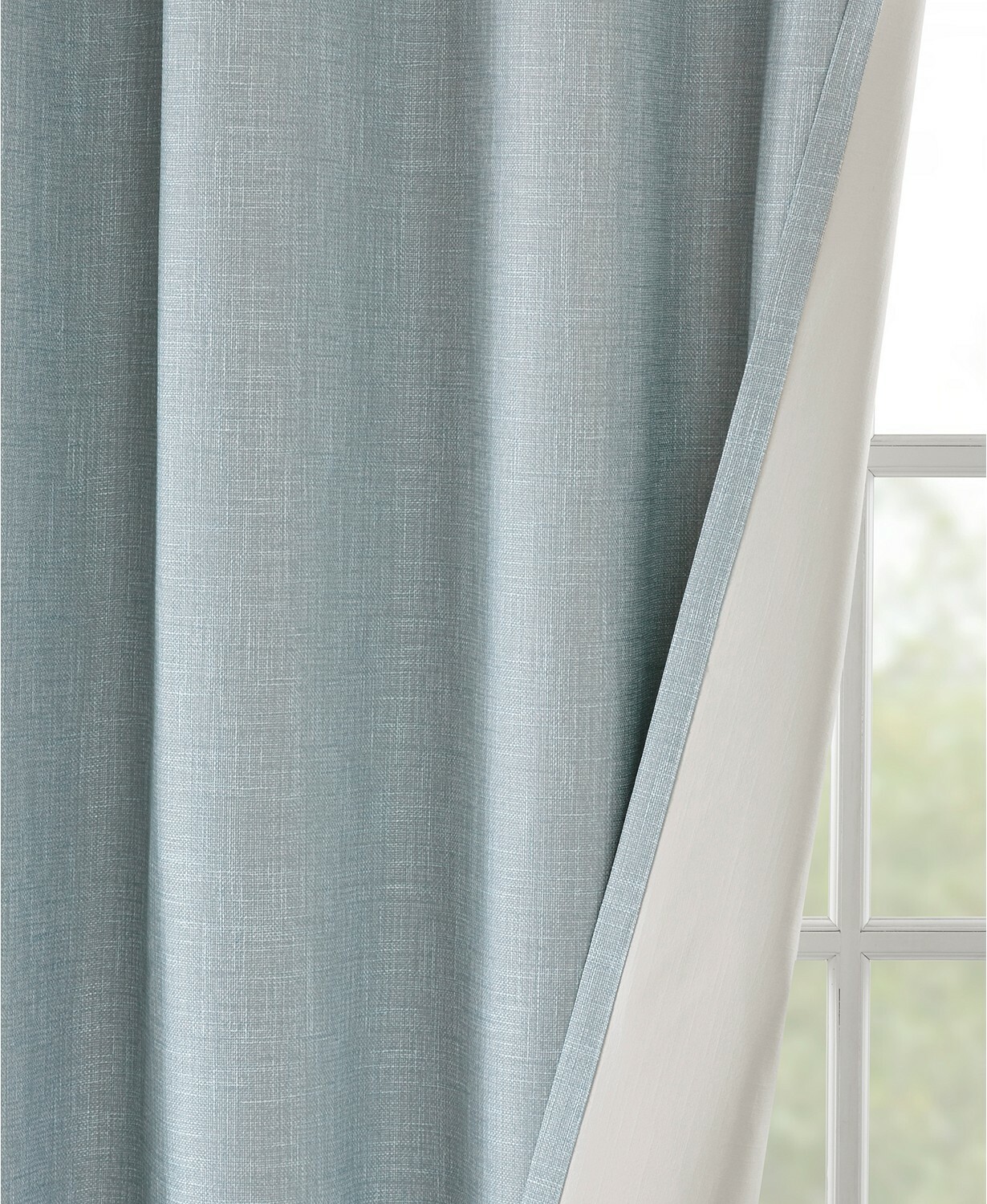SunSmart Maya Printed Heathered Blackout Grommet Window Panel – 50″ x 54″ – Aqua