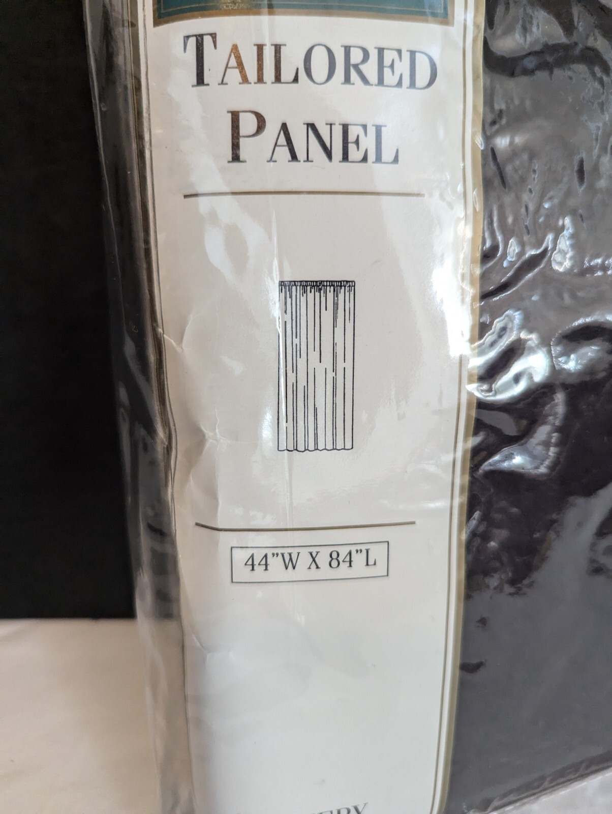 One (1) Croscill Home Tailored Panel 44 x 84 Plum Tannery ~ Velour Velvet Suede