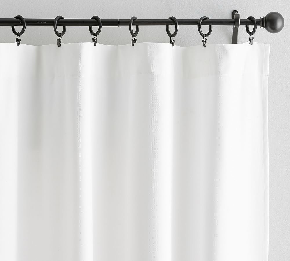 Pottery Barn 100”W X 108”L BLACKOUT Curtains WHITE 2 Panels Savings! NEW