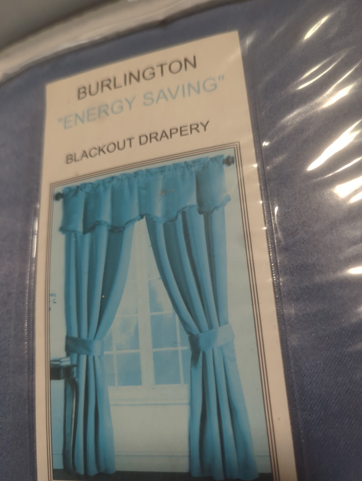 United Curtain Burlington Blackout Window Curtains 5 Piece Set 52″ x 84″ Blue