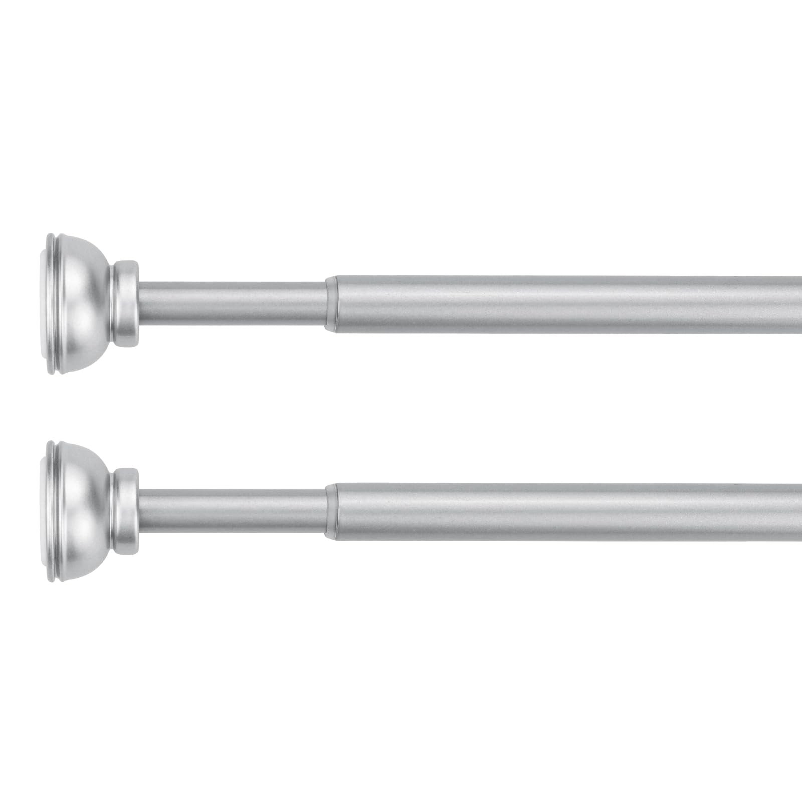 KXLife 2 Pack Spring Tension Curtain Rod, 1/2inch Decorative Adjustable Tensi…