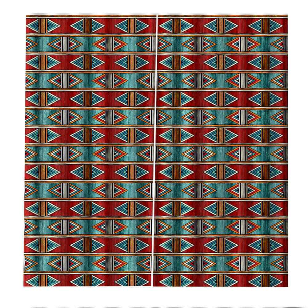 Simple nice patterns on red bricks Printing 3D Blockout Curtains Fabric Window
