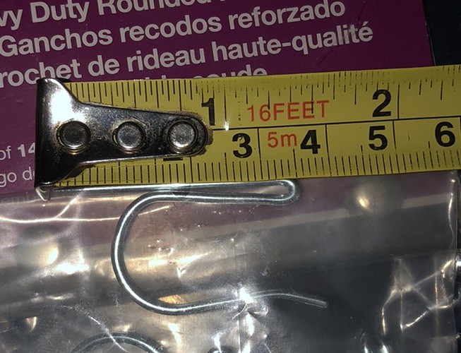 Bali Heavy Duty Rounded Pin On Hooks-BRAND NEW-SHIPS SAME BUSINESS DAY