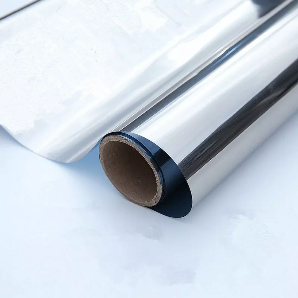 5m One Way Self Adhesive Privacy Window Film Mirror Tint UV Reflective Sun Block