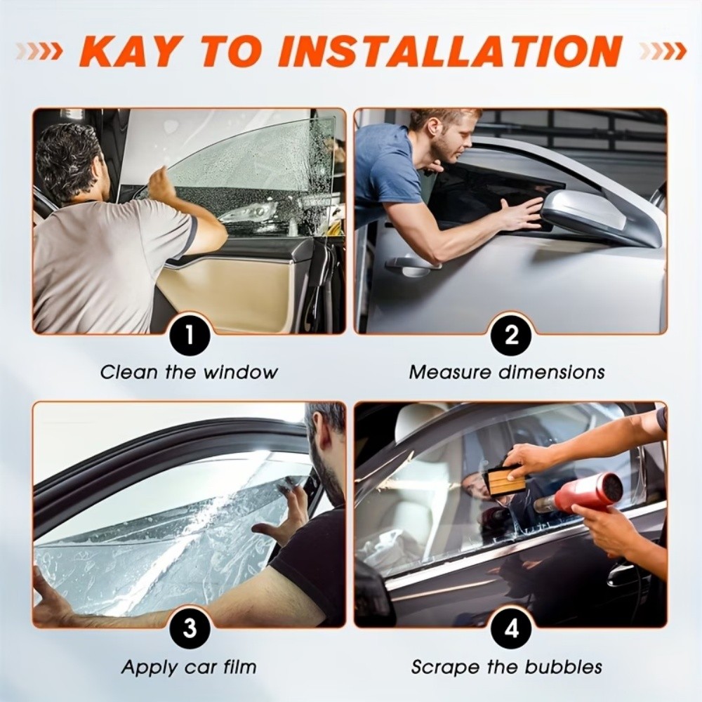 20″x16FT Car Window Tint Film- 5%/35% VLT for Car, Home & Office Privacy Film