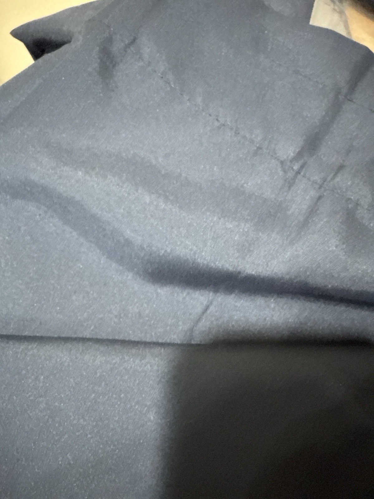 3 Piece Navy Blue Curtain Set – 2 Panels 26×44 in + Valance 53×14 in