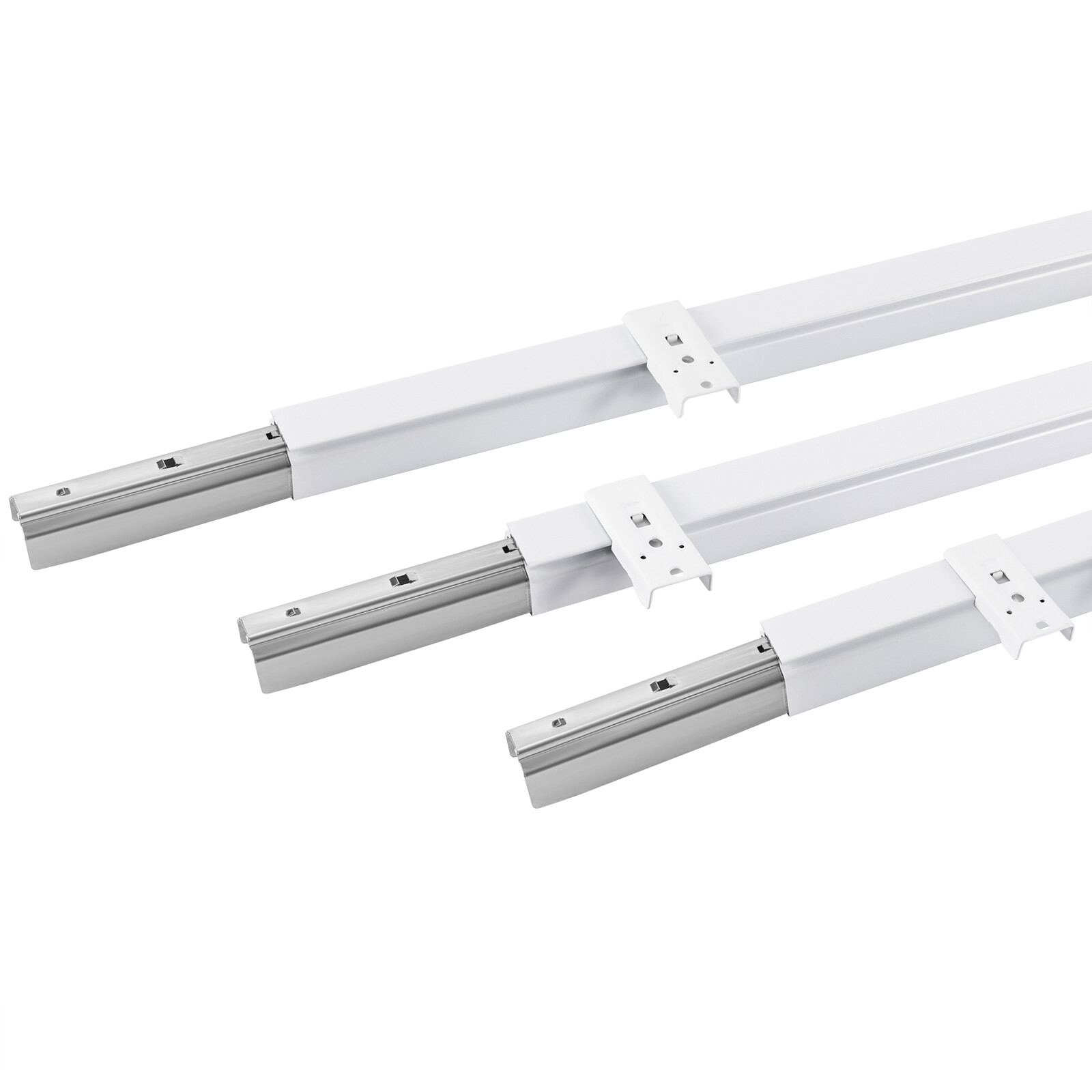 Curtain Track w/ Hooks 9ft-12ft Aluminium Ceiling Mount Curtain Tracks Scalable