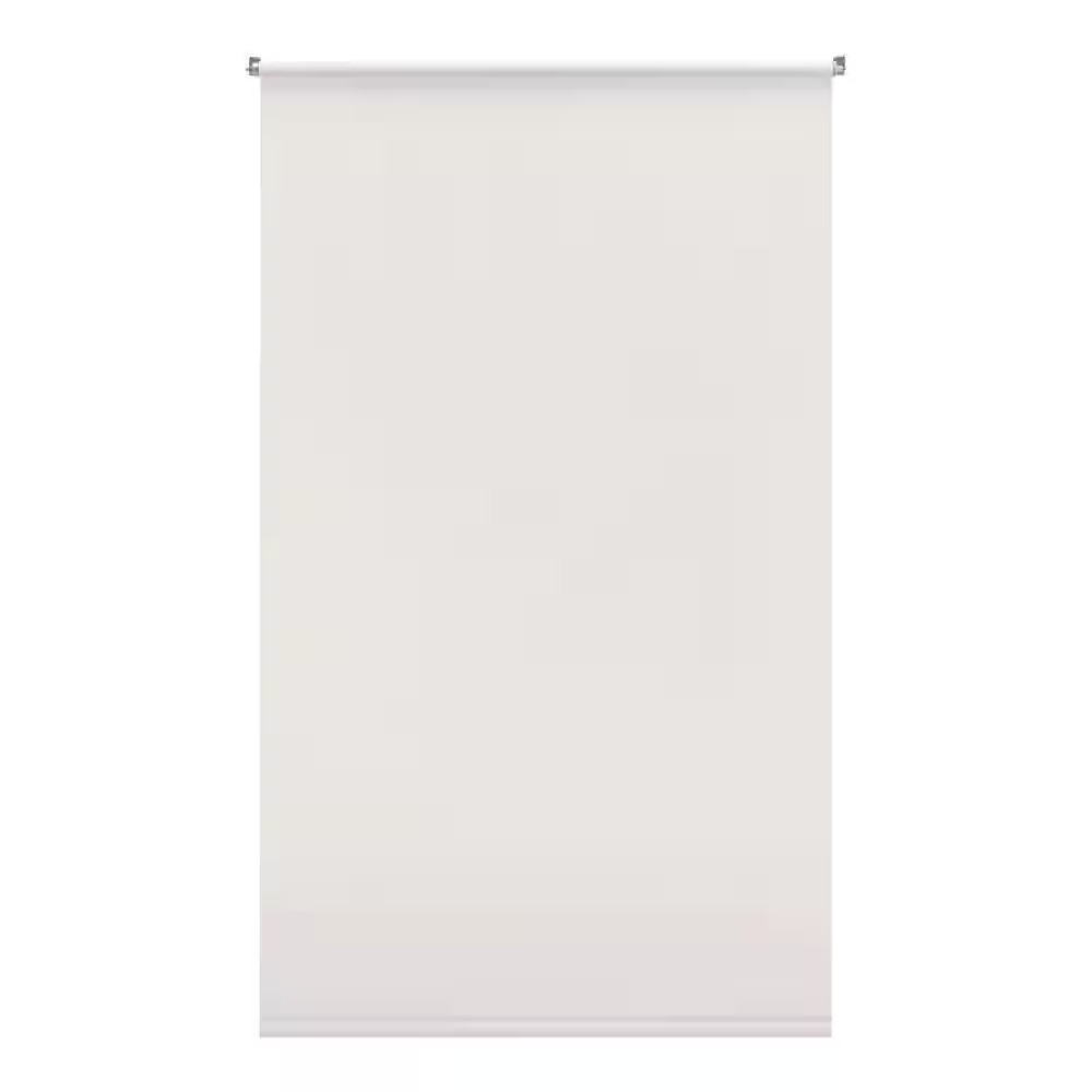 Cut-To-Size White Cordless Light Filtering Vinyl Roller Shade 37.25 In. W X 72 I