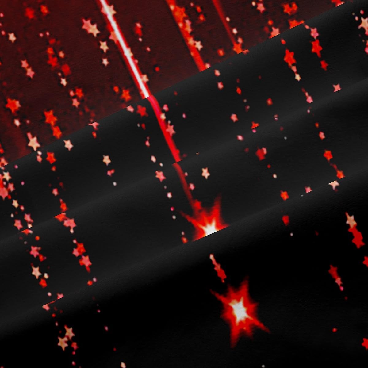 Feelyou Abstract Ombre Curtains Red Black Teens Window Curtains For Bedroom