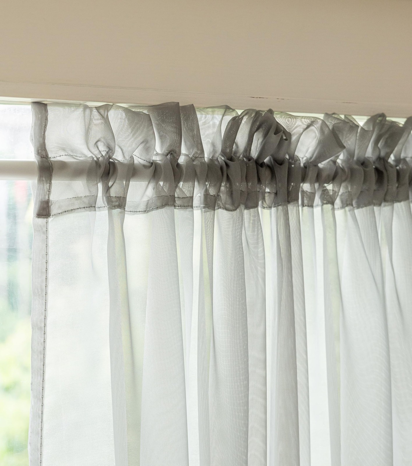 Aquazolax Glass Door Panel Window 54″W x 72″L (Pack of 1), Sheer| Grey